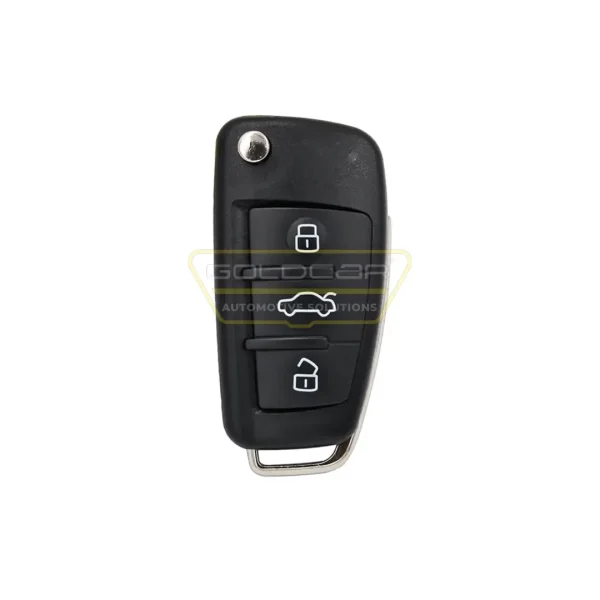 Audi A1 Q3 2012-2016 Flip Remote Key 3 Buttons 433MHz 48 Transponder
