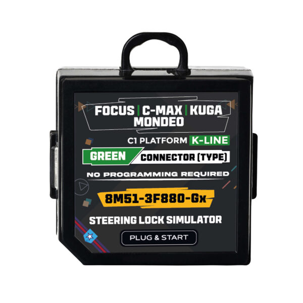 Ford | Mondeo | Focus | C-Max | Kuga | C1 Platform K-LINE 8m51-3F880-Gx Steering Lock Simulator Emulator No Programming Required | M4KEY | M4-1321